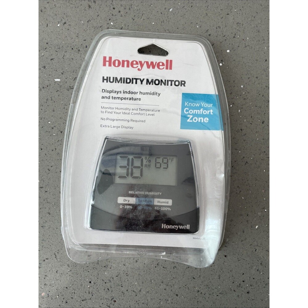 Honeywell HHM10B Humidity Monitor Black Brand New Sealed